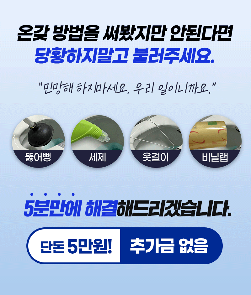 단돈 5만원, 추과금 없음